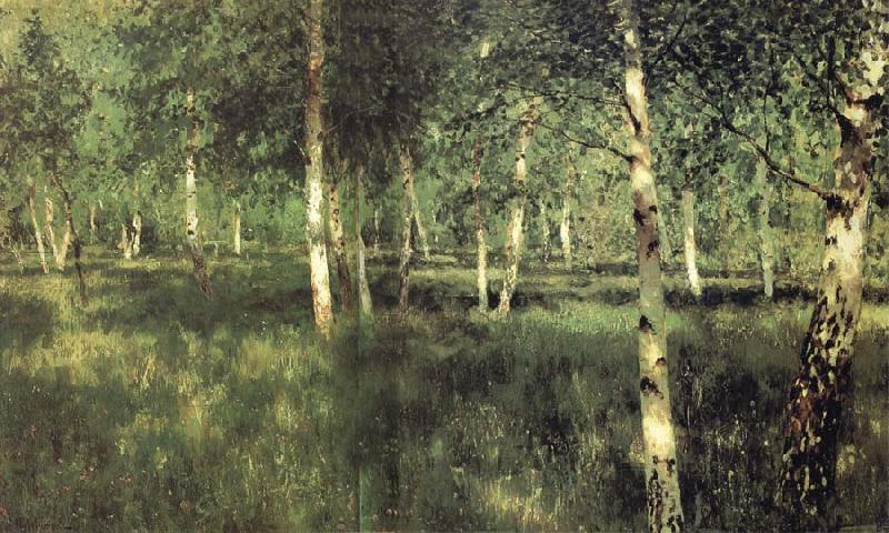 Isaac Levitan Birkenhain oil painting picture